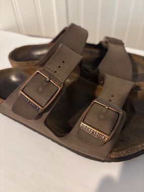 Birkenstock kids Boston Suede Taupe size 1-1.5
